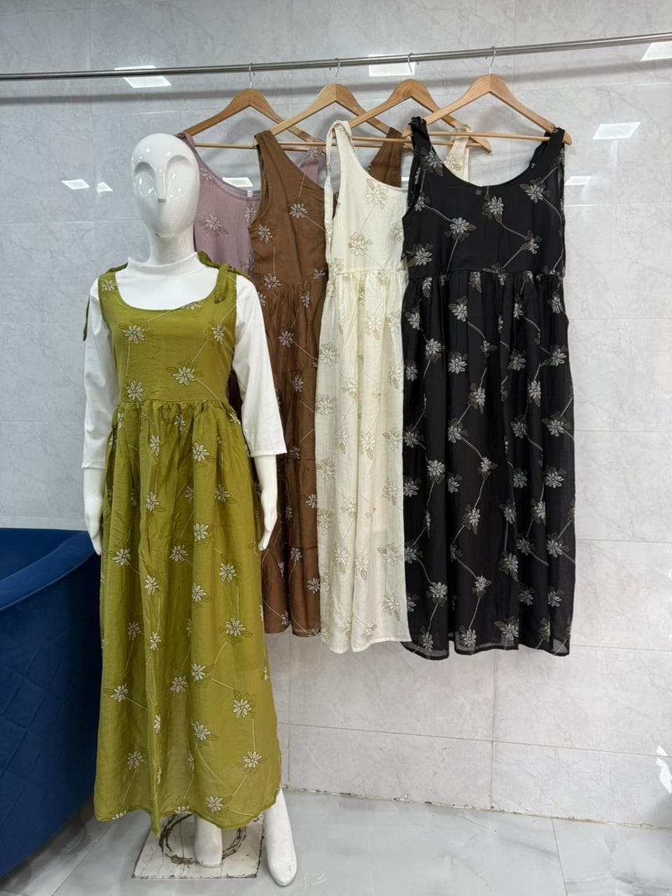 Floral Embroidered Maxi Dress