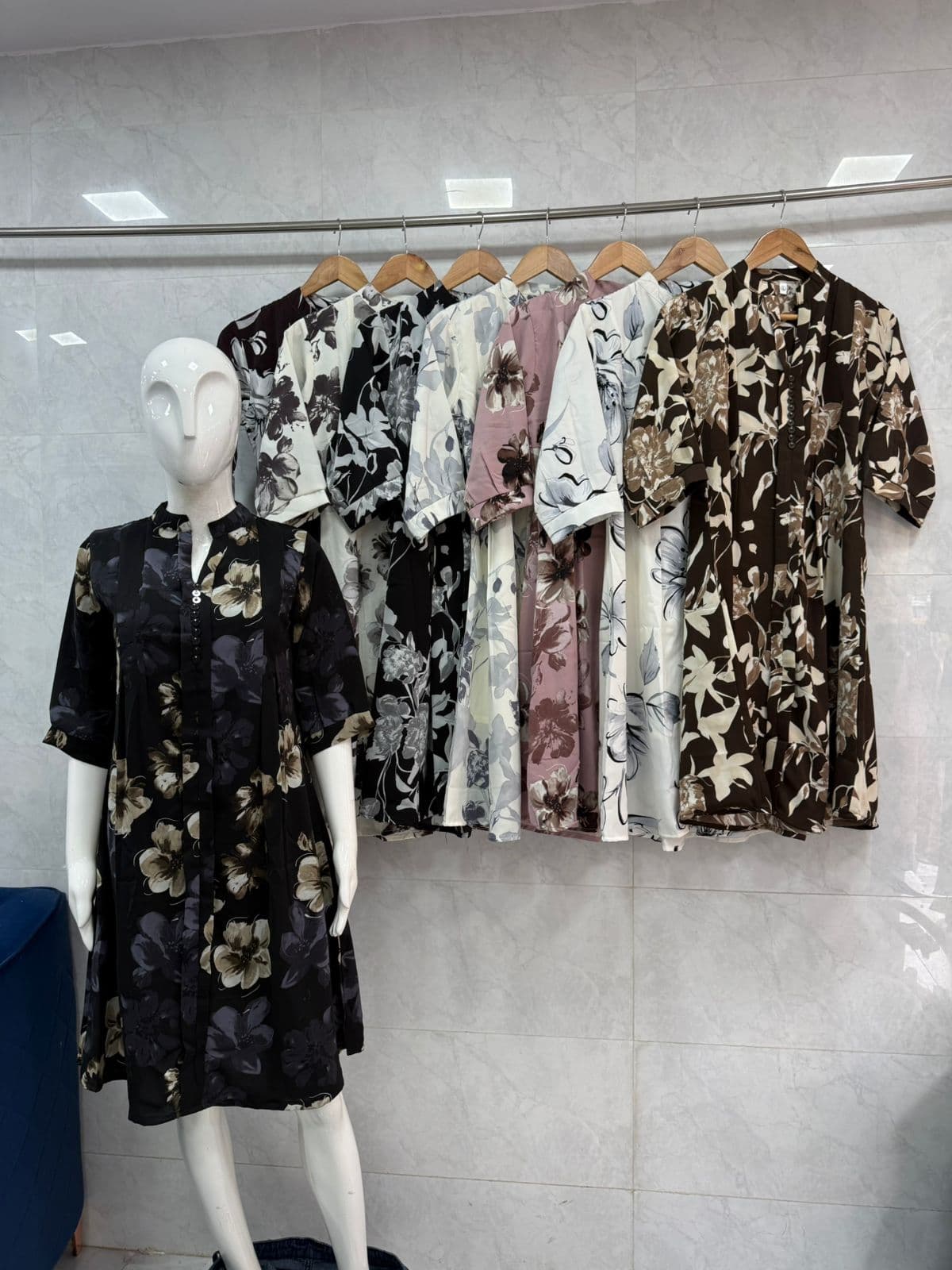 Floral Print Shirt Dress