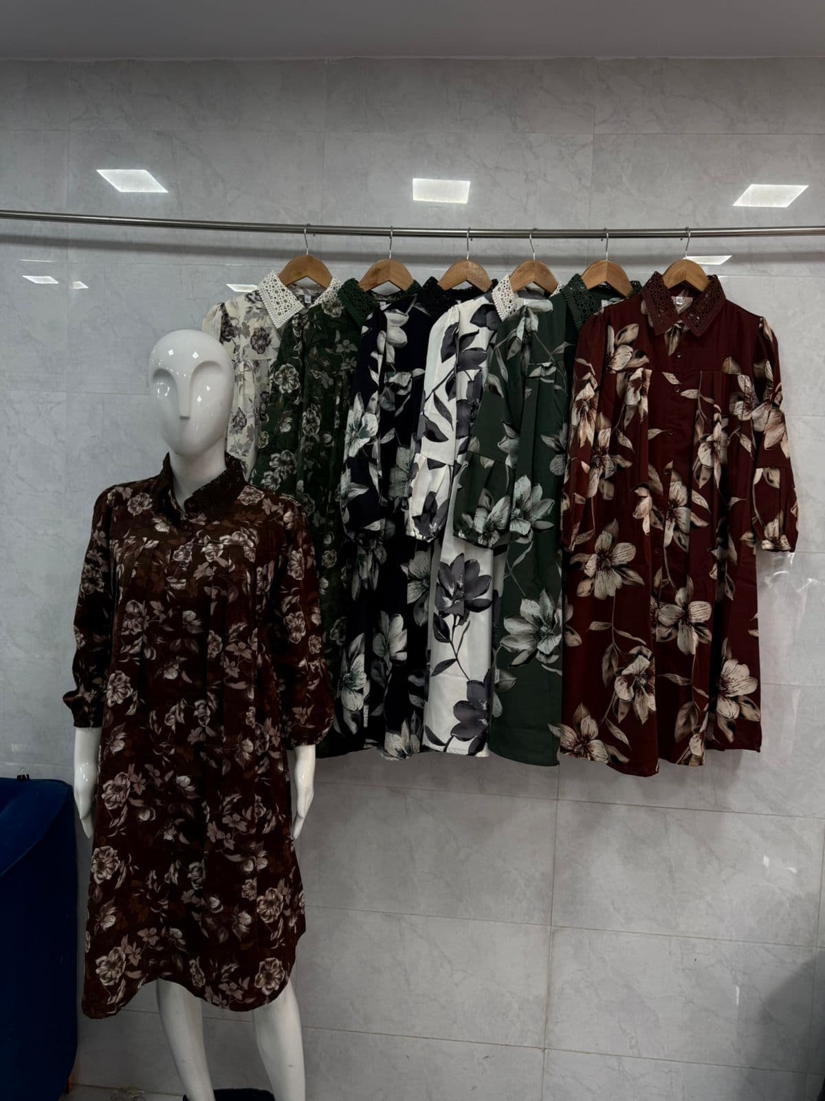 Floral Print Shirt Dress