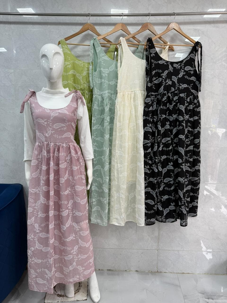 Paisley Print Maxi Dress